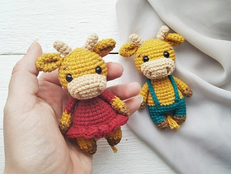 Amigurumi Cute Bull Free Pattern - Free Crochet Patterns