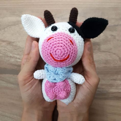 Little Cute Cow Amigurumi Free Crochet Pattern - Free Crochet Patterns