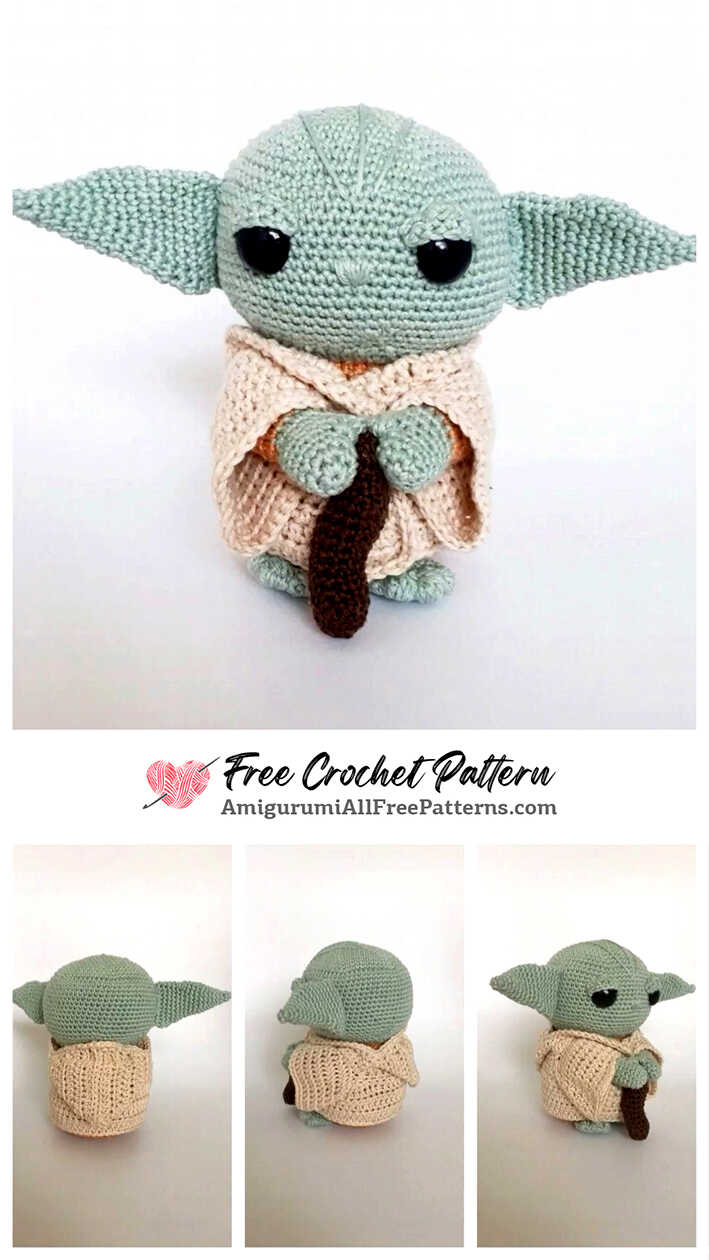 Baby Yoda Amigurumi Crochet Free Pattern