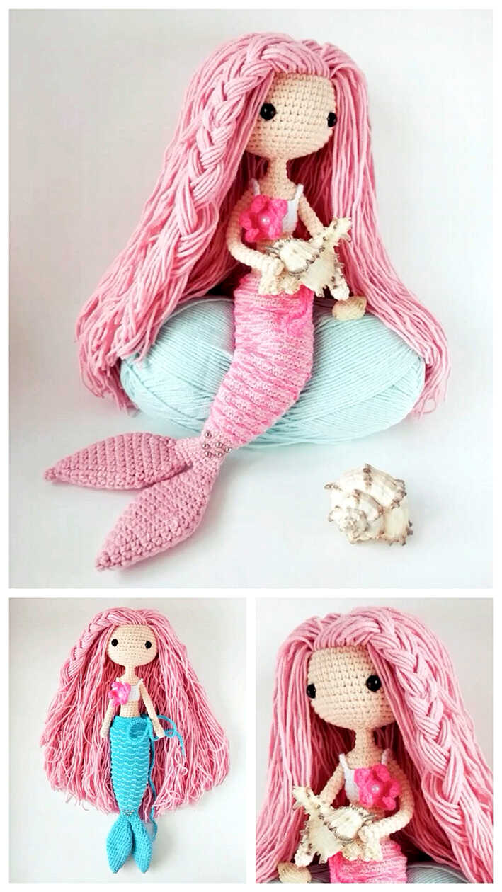 Amigurumi Cute Mermaid Crochet Free Pattern