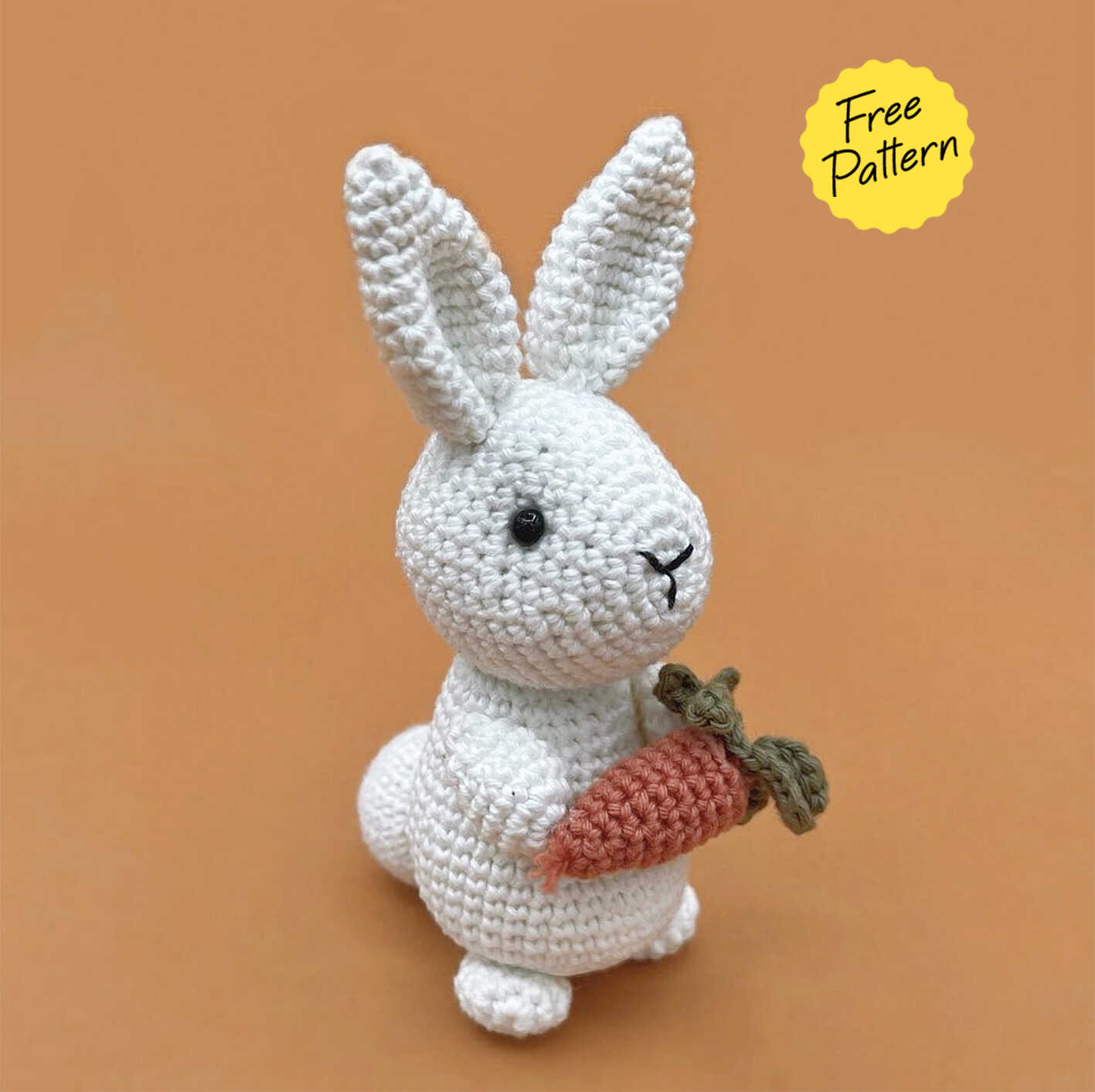 BUNNY Crochet PATTERN Rabbit Amigurumi Plushie Soft Plush 