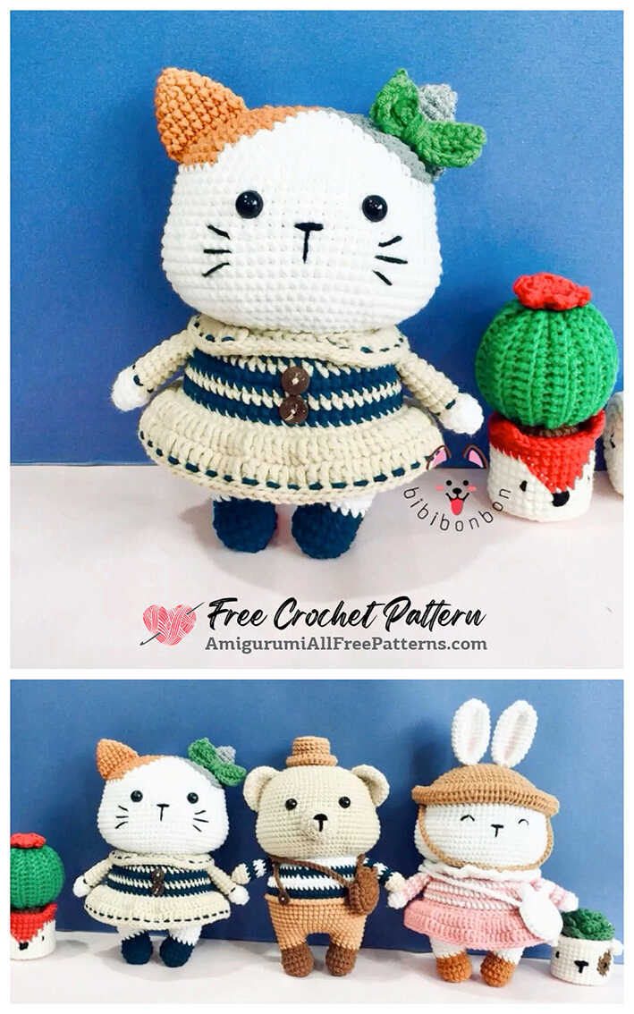 Cute Cat Amigurumi Free Pattern