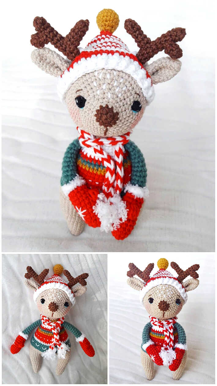 Amigurumi Little Reindeer Free Pattern - Free Crochet Patterns