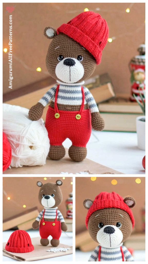 Puffy Teddy Bear Amigurumi Free Pattern - Free Crochet Patterns