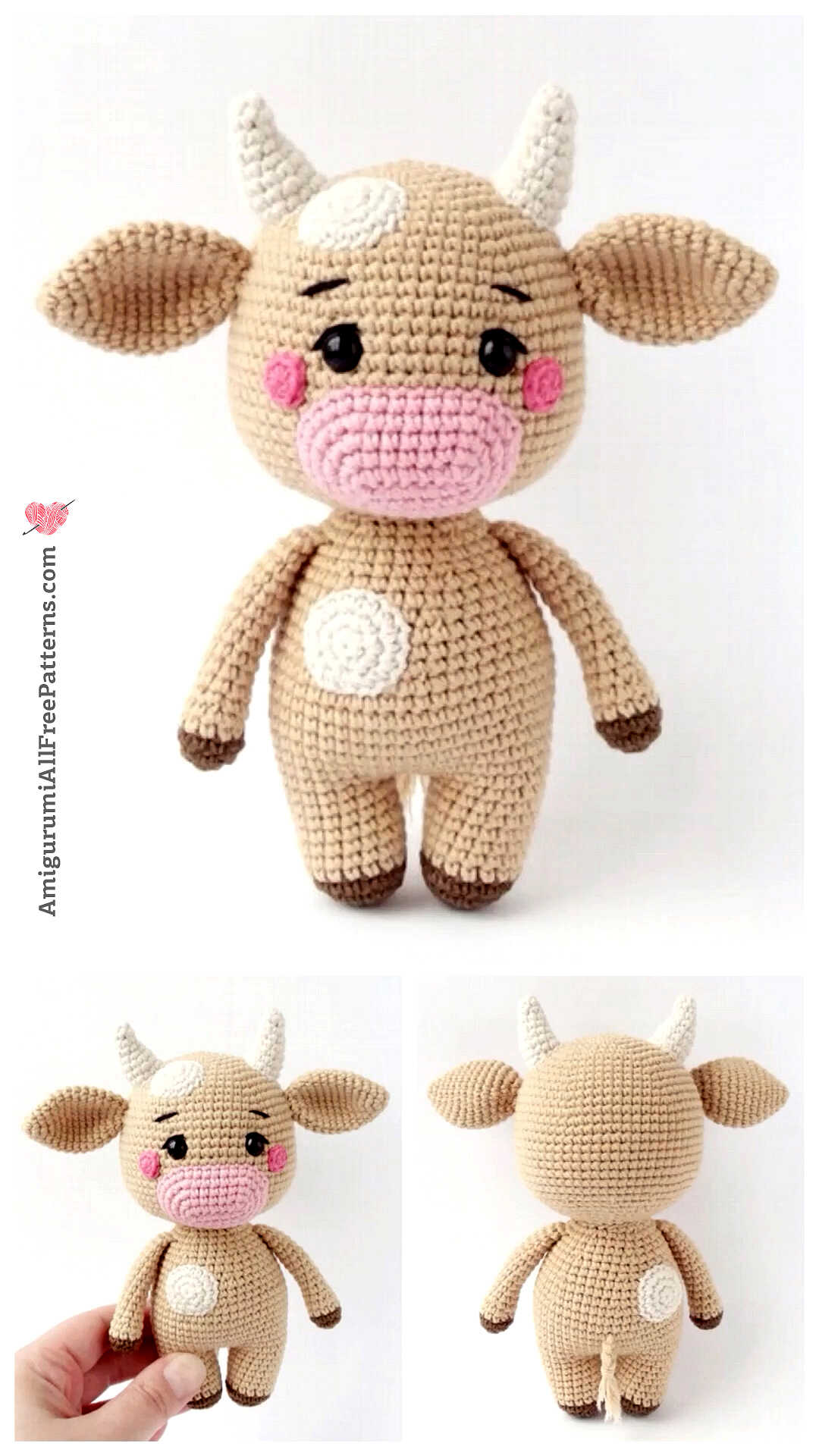 Amigurumi Cute Bull Free Pattern - Free Crochet Patterns