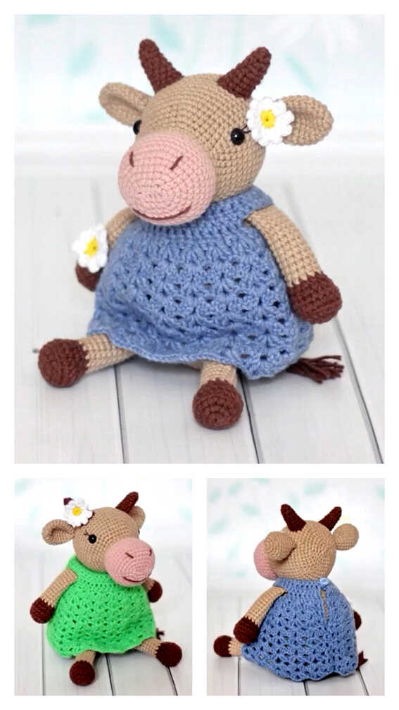 Funny Cow Amigurumi Free Crochet Pattern - Free Crochet Patterns