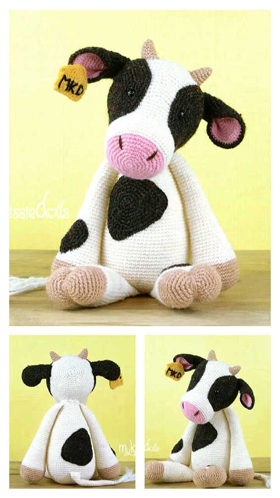 Funny Cow Amigurumi Free Crochet Pattern - Free Crochet Patterns