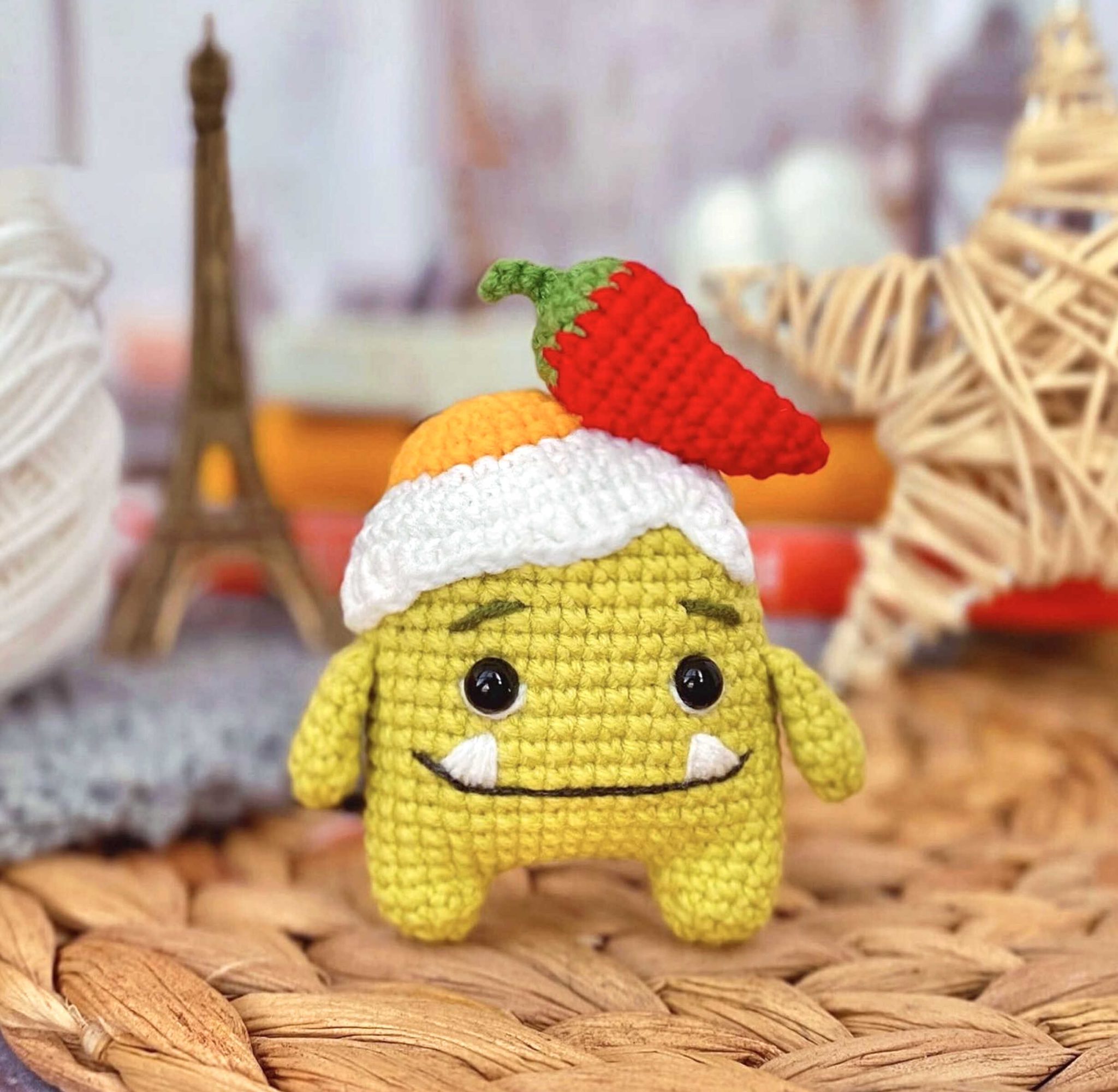 Lunch the Cute Monster Amigurumi Free Pattern - Free Crochet Patterns