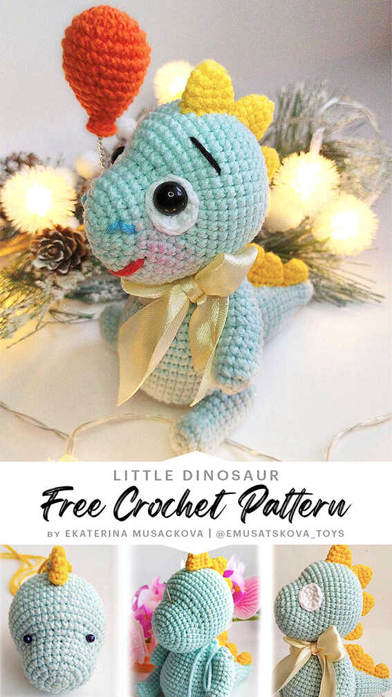 Amigurumi Little Dinosaur Free Pattern - Free Crochet Patterns