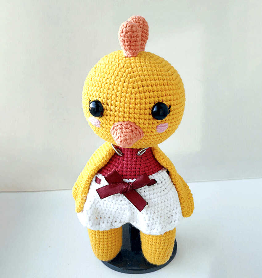 Crochet Baby chicken car accessories.Cute car decor. Easter