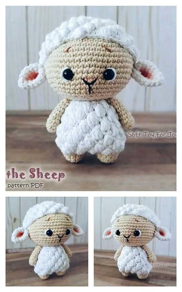 FREE crochet pattern – Stuffed animal, Lamb
