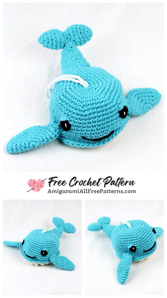 Flying Whale Amigurumi Free Crochet Pattern - Free Crochet Patterns