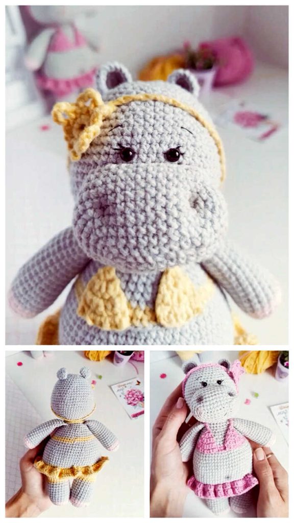 Amigurumi Hippo Free Crochet Pattern - Free Crochet Patterns