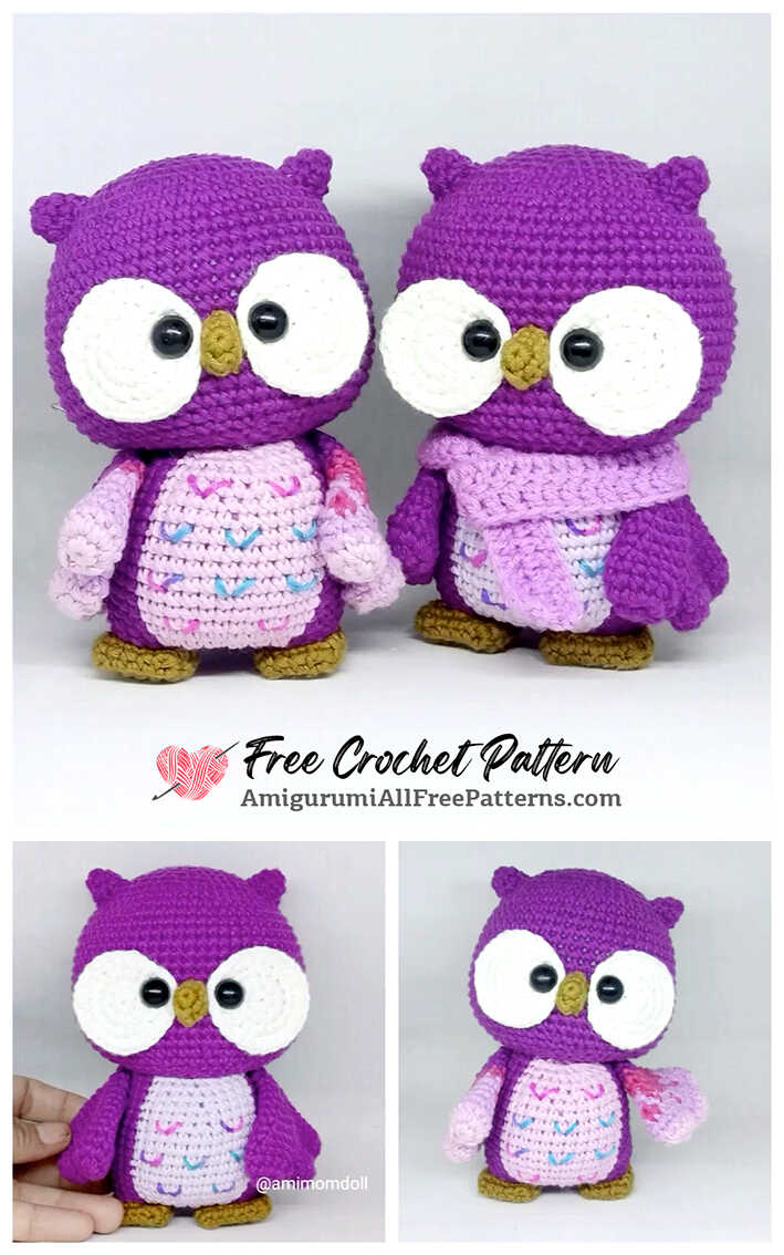 Christmas Owl Amigurumi Crochet Free Pattern - Free Crochet Patterns