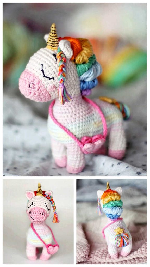 Unicorn Amigurumi Crochet Free Pattern - Free Crochet Patterns