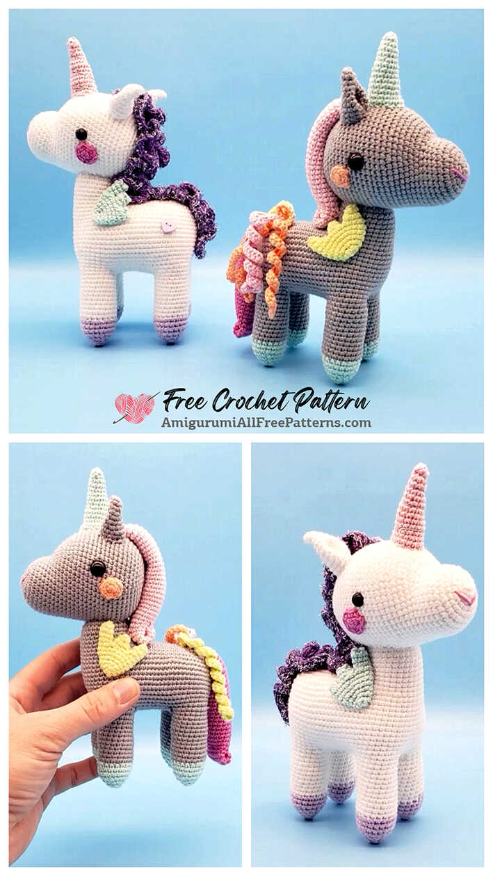 Unicorn Amigurumi Crochet Free Pattern - Free Crochet Patterns