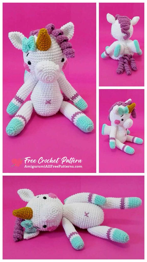 Unicorn Amigurumi Crochet Free Pattern - Free Crochet Patterns