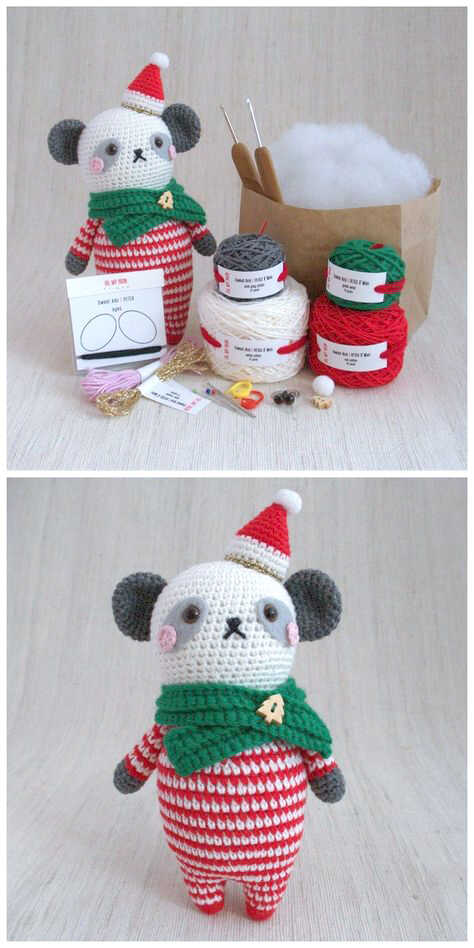 Amigurumi Panda Keychain Free Pattern - Free Crochet Patterns