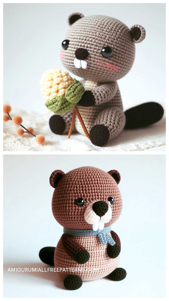 Amigurumi Beaver Free Crochet Pattern - Free Crochet Patterns