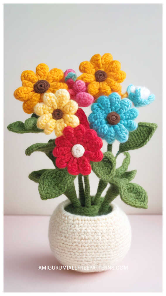 Crochet Flower Amigurumi Free Pattern - Free Crochet Patterns