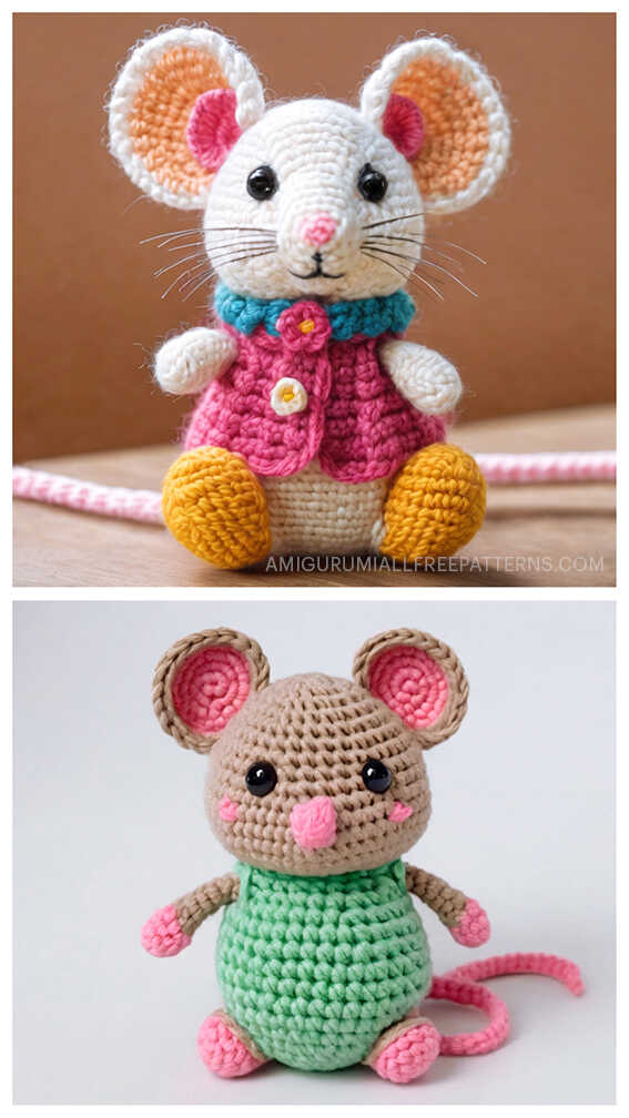 Crochet Mouse Amigurumi Free Pattern - Free Crochet Patterns
