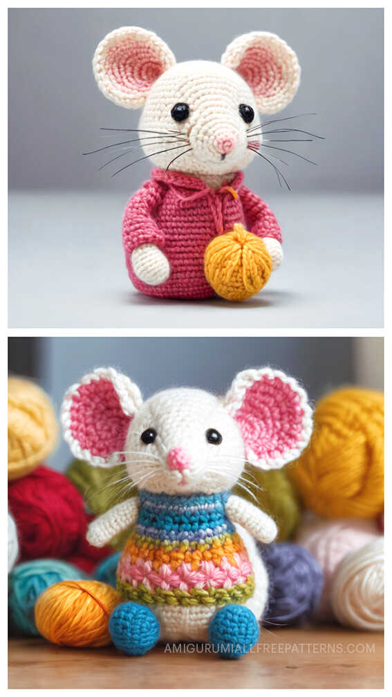 Crochet Mouse Amigurumi Free Pattern - Free Crochet Patterns