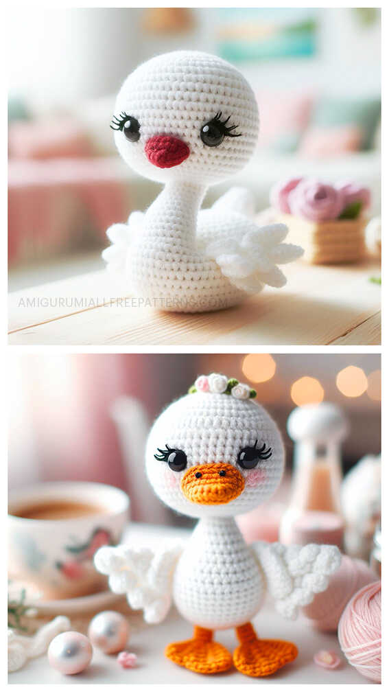 Amigurumi Swan Crochet Free Pattern - Free Crochet Patterns