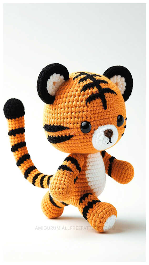 Amigurumi Easy Crochet Tiger Free Pattern - Free Crochet Patterns