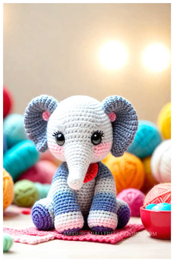 Crochet Elephant Amigurumi Free Pattern - Free Crochet Patterns