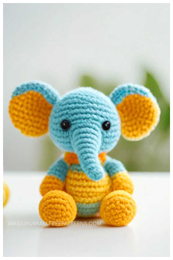 Crochet Elephant Amigurumi Free Pattern - Free Crochet Patterns