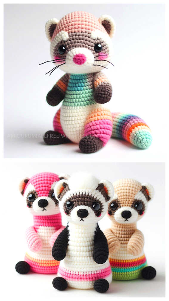 Crochet Ferret Amigurumi Free Pattern - Free Crochet Patterns