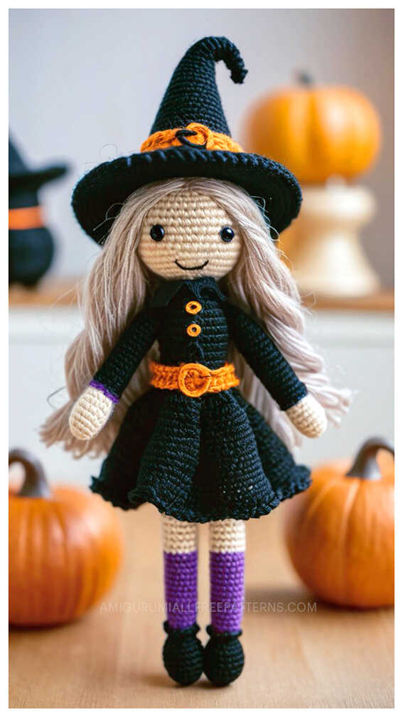 Amigurumi Little Witch Crochet Free Pattern - Free Crochet Patterns