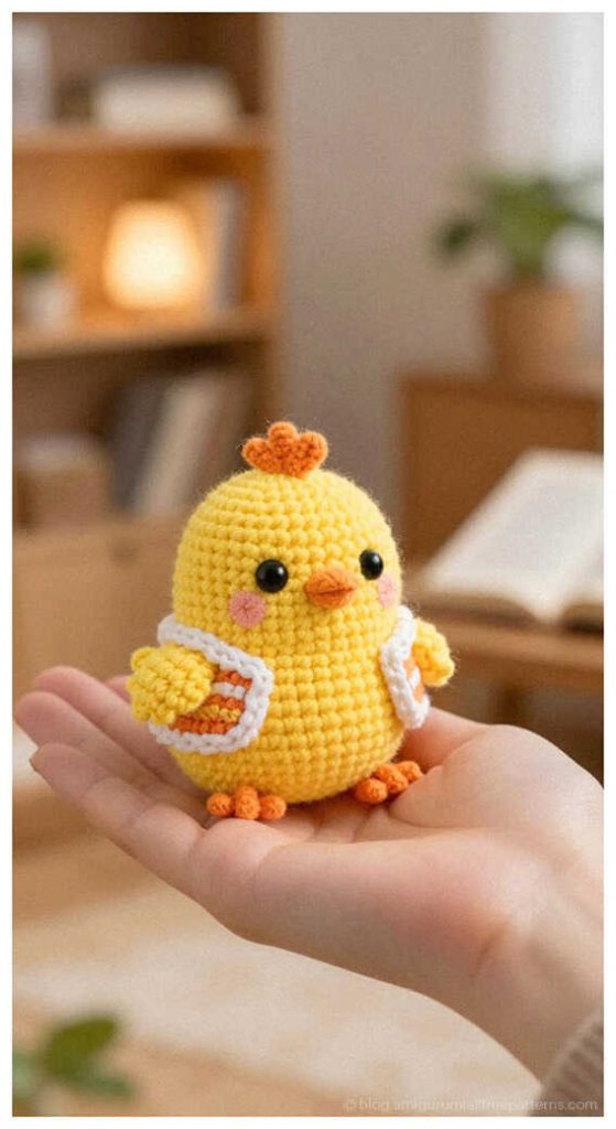 No Sew Amigurumi Pattern: Creative chick inspiration for handmade nursery decor ideas.