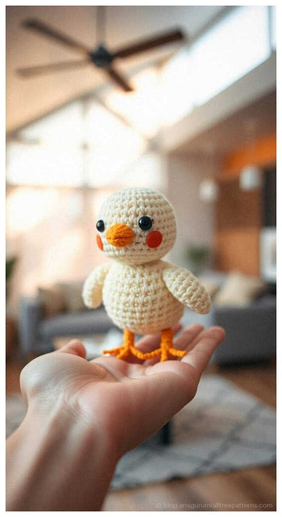 Quick to Make Amigurumi Idea: No sew festive chick variant for unique handmade holiday gifts.