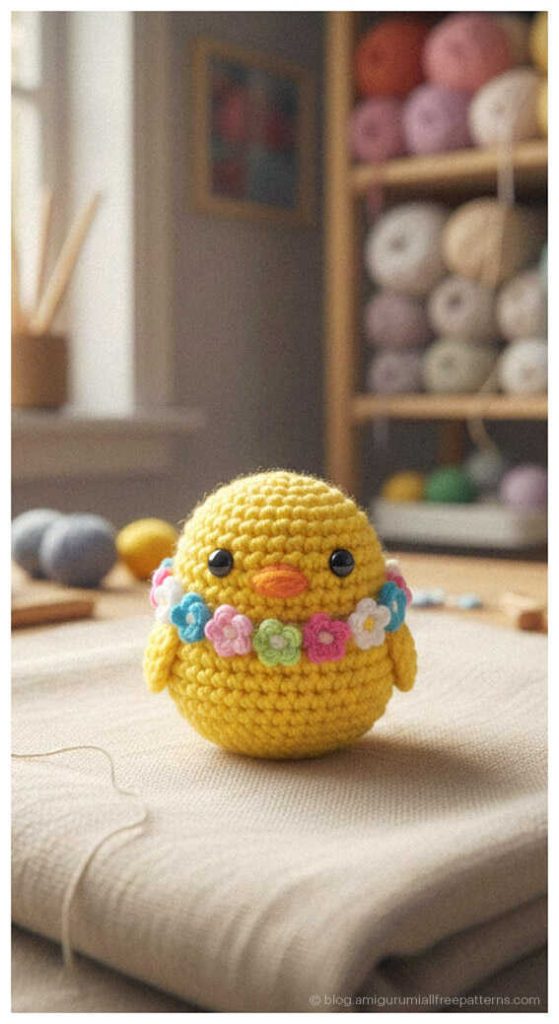 No Sew Amigurumi Idea: Playful chick with tiny wings, an engaging project for hobbyists.