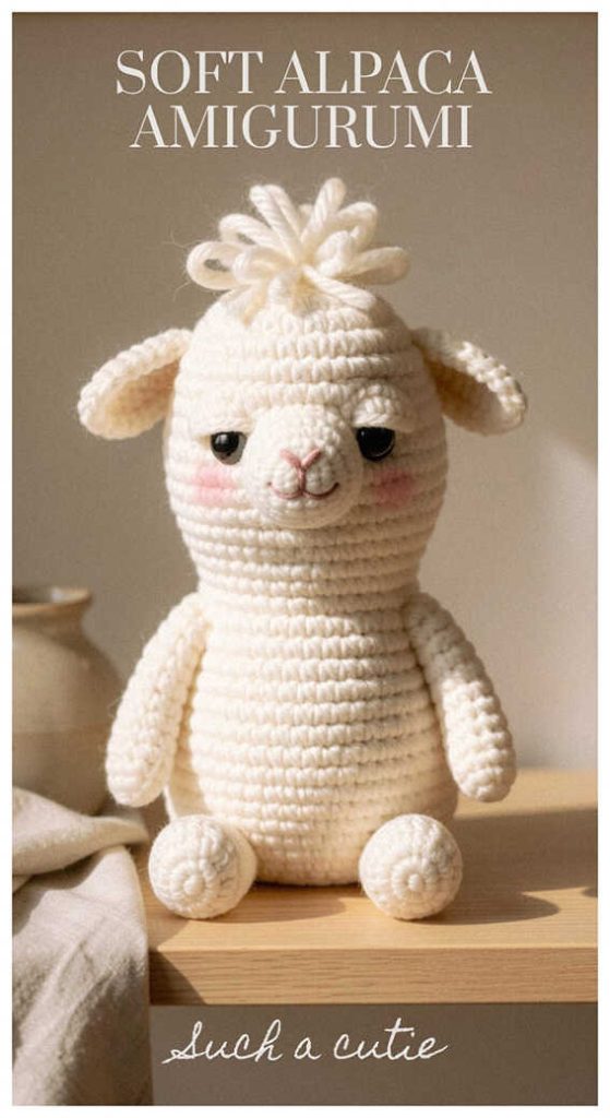 soft alpaca amigurumi crochet cute plush such a cutie idea