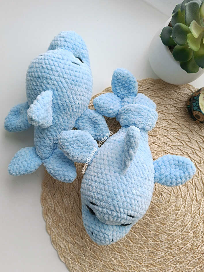 baby dolphin amigurumi crochet soft plush toy cute sea animal free pattern