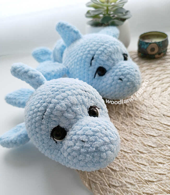 baby dolphin amigurumi crochet cute plush toy soft sea animal free pattern