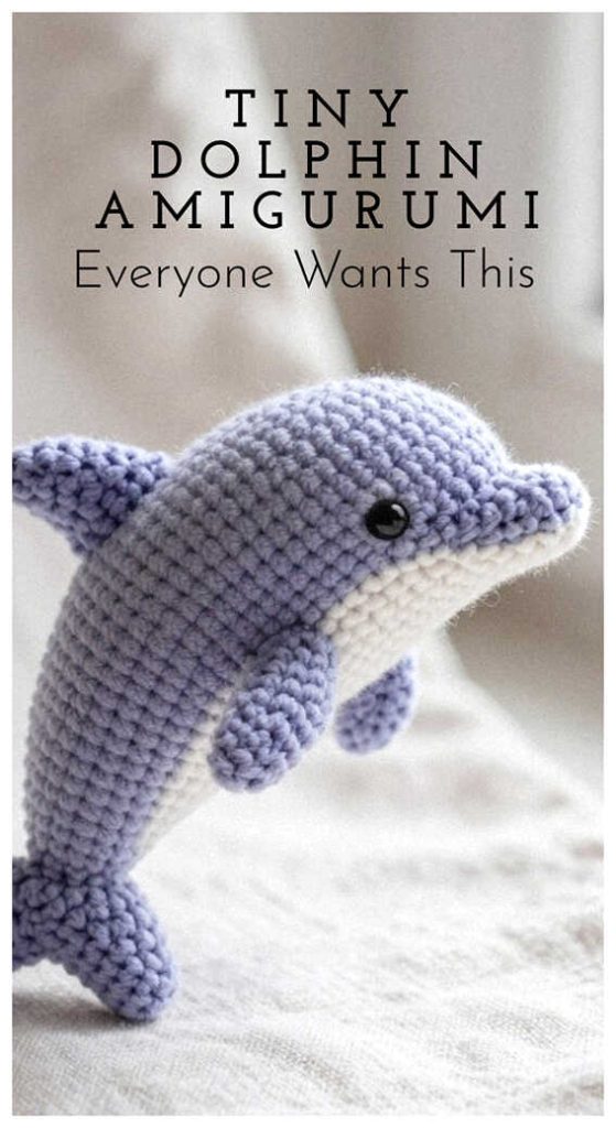 tiny dolphin amigurumi crochet cute small plush everyone wants this idea