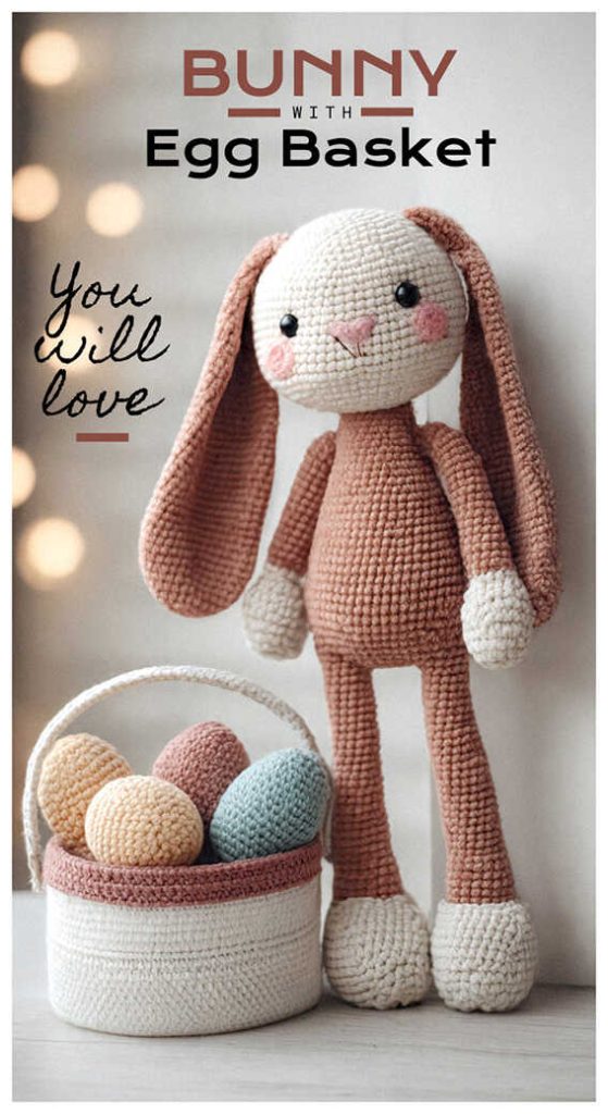bunny egg basket amigurumi crochet cute plush you will love idea