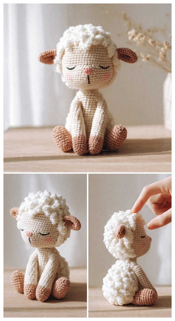baby alpaca amigurumi crochet small plush soft handmade toy idea