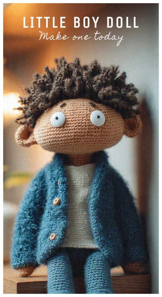 little boy doll crochet amigurumi trendy style make one today idea
