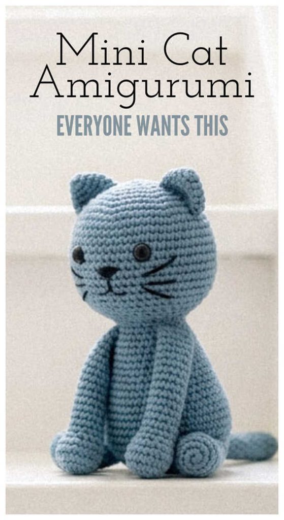 mini cat amigurumi crochet simple cute plush everyone wants this idea