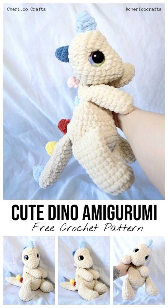 cute dinosaur amigurumi free crochet pattern adorable plush toy you will love making
