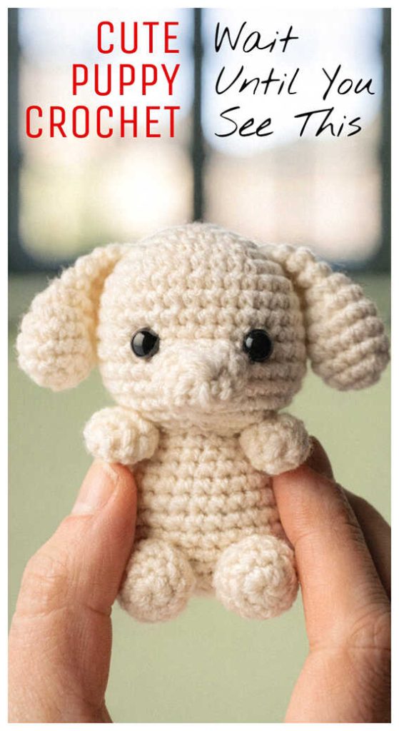 tiny crochet puppy in hand cute small dog amigurumi wait until you see this idea