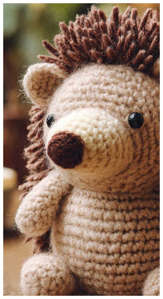 hedgehog amigurumi crochet spiky back cute plush handmade idea