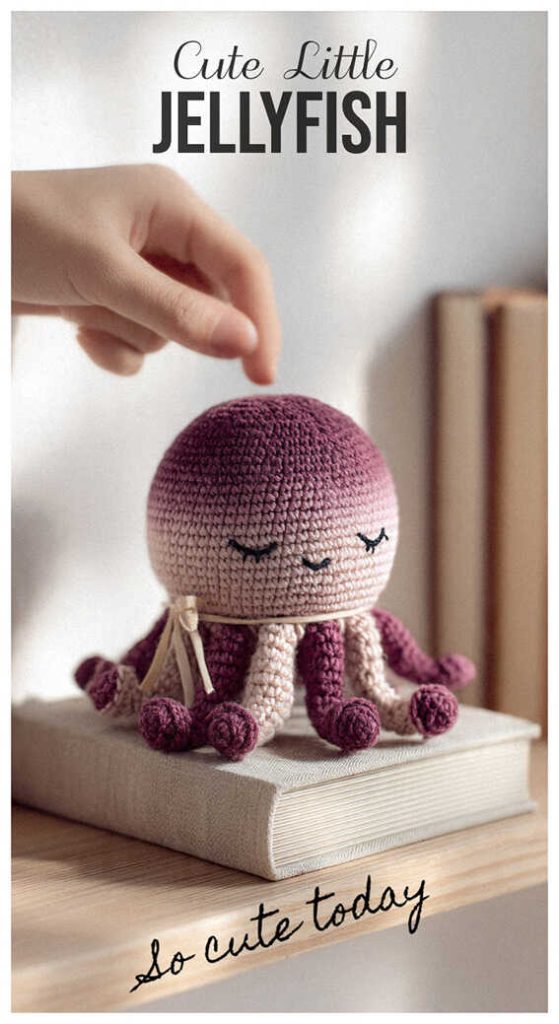 cute little jellyfish amigurumi crochet small plush so cute today idea