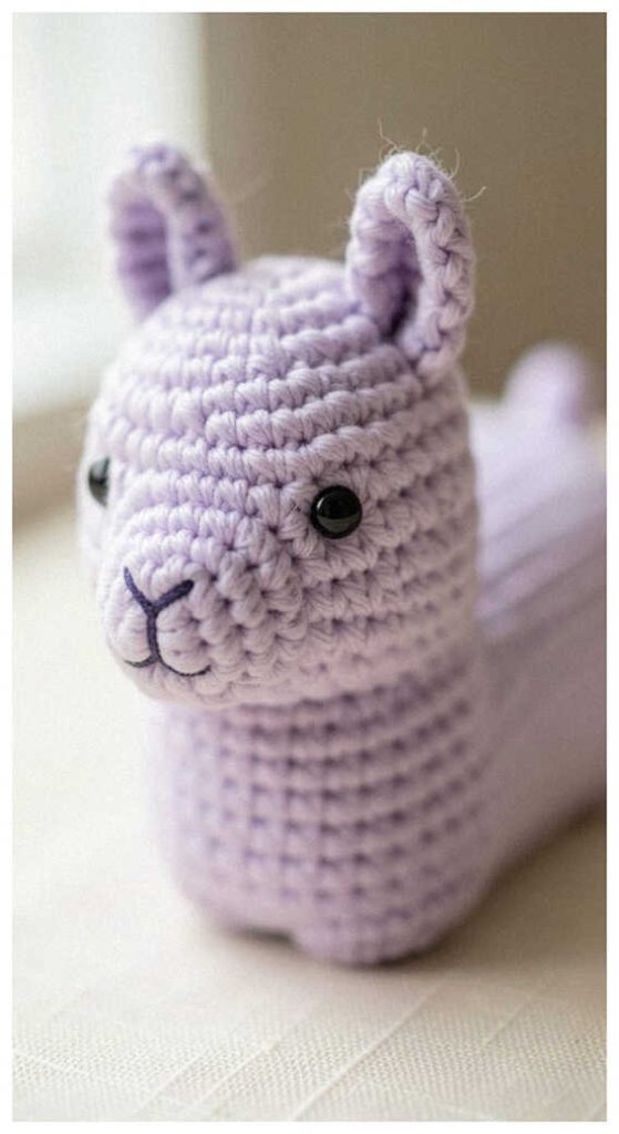 cute llama amigurumi crochet soft plush small handmade toy cozy idea