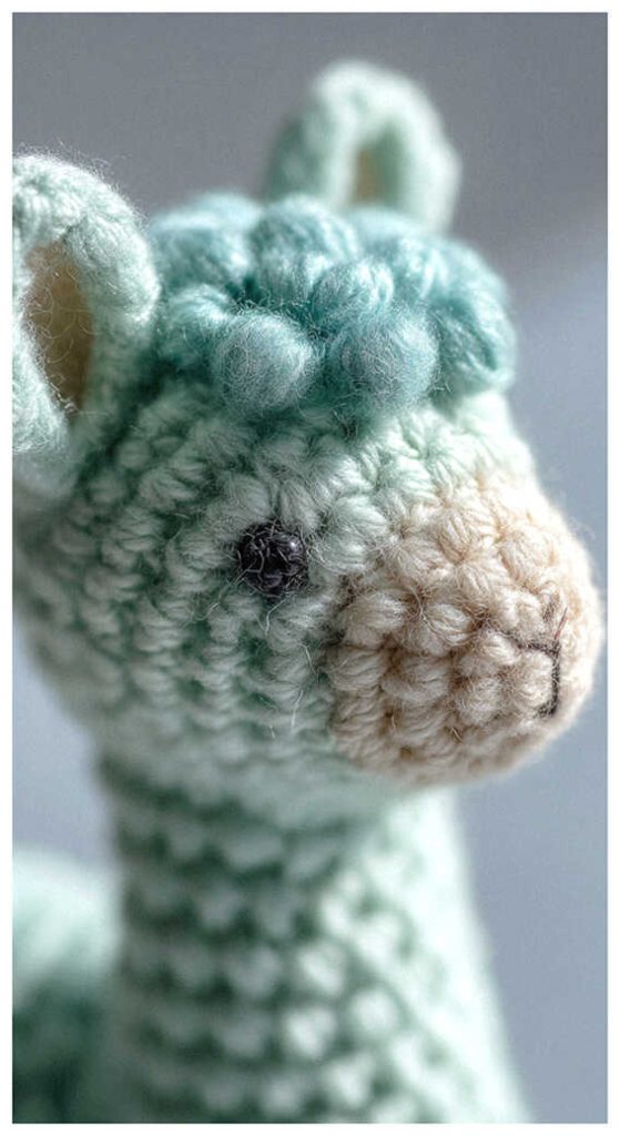 fluffy llama amigurumi crochet soft plush cute detailed handmade toy idea