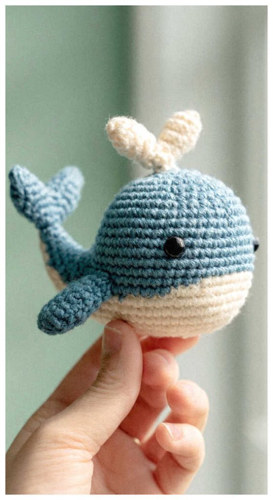 mini whale amigurumi crochet pattern perfect small gift you can make fast